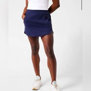 Athleta Navy Fairway Golf Skort 16” - Size - Large
